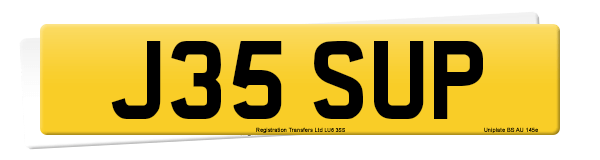 Registration number J35 SUP